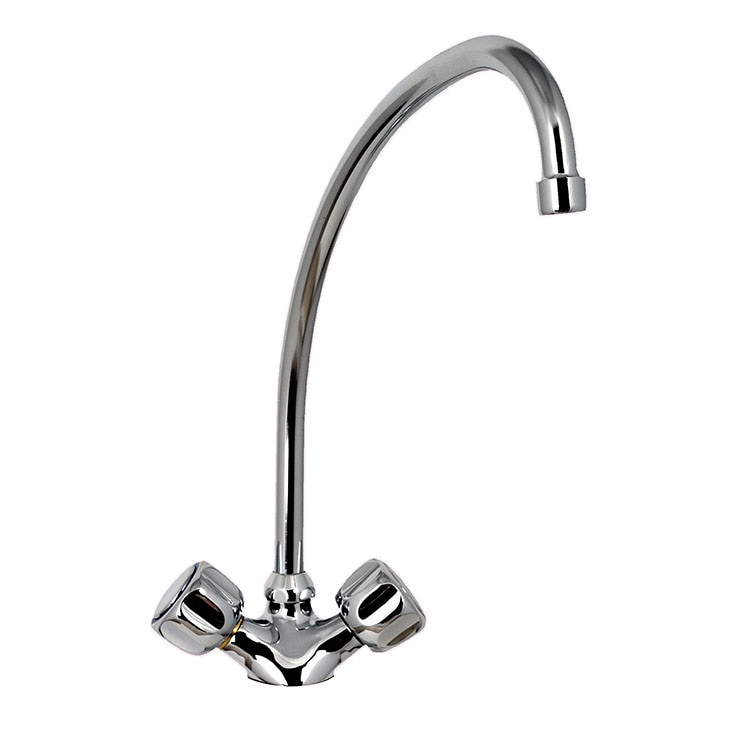 Gastro-Inox monobloc Ø18mm mengkraan met draaiknoppen, lengte 200mm