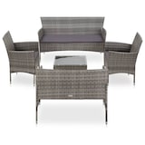 thumbnail of vidaXL 5-tlg. Garten-Lounge-Set mit Auflagen Poly Rattan Grau