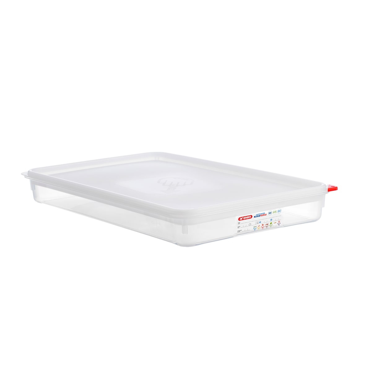 Contenitore Araven Gastronorm GN 1/1 Per Alimenti - 8.3 Litri - cm 53X32,5X6,5h