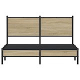 thumbnail of vidaXL Metallbett ohne Matratze Sonoma-Eiche 140x190 cm