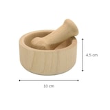 thumbnail of Mortier et pilon de cuisine en bois Fackelmann Wood Edition