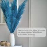 thumbnail of Layba Künstliches Pampasgras Deko in Blau Boho Künstlpflanze - 3 Stück 100cm, Ideal für Hochzeitsdeko, Wohnzimmer & Schlafzimmer