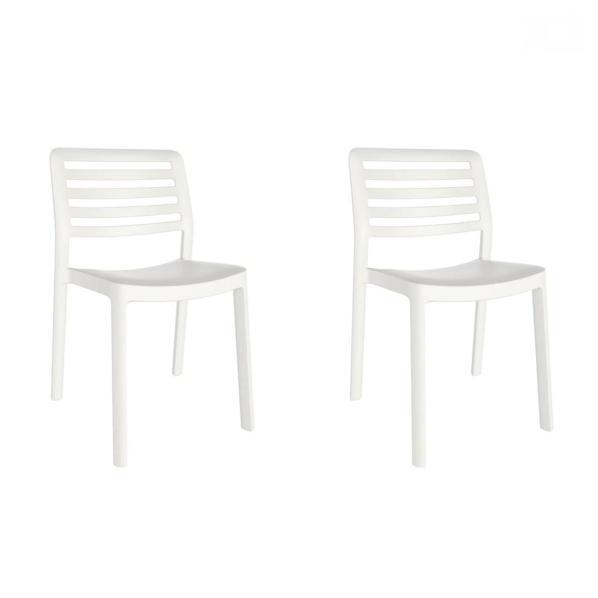 garbar WIND Set 2 Silla Interior, Exterior Blanco