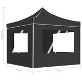 thumbnail of vidaXL Partytent inklapbaar met wanden 2x2 m aluminium antraciet