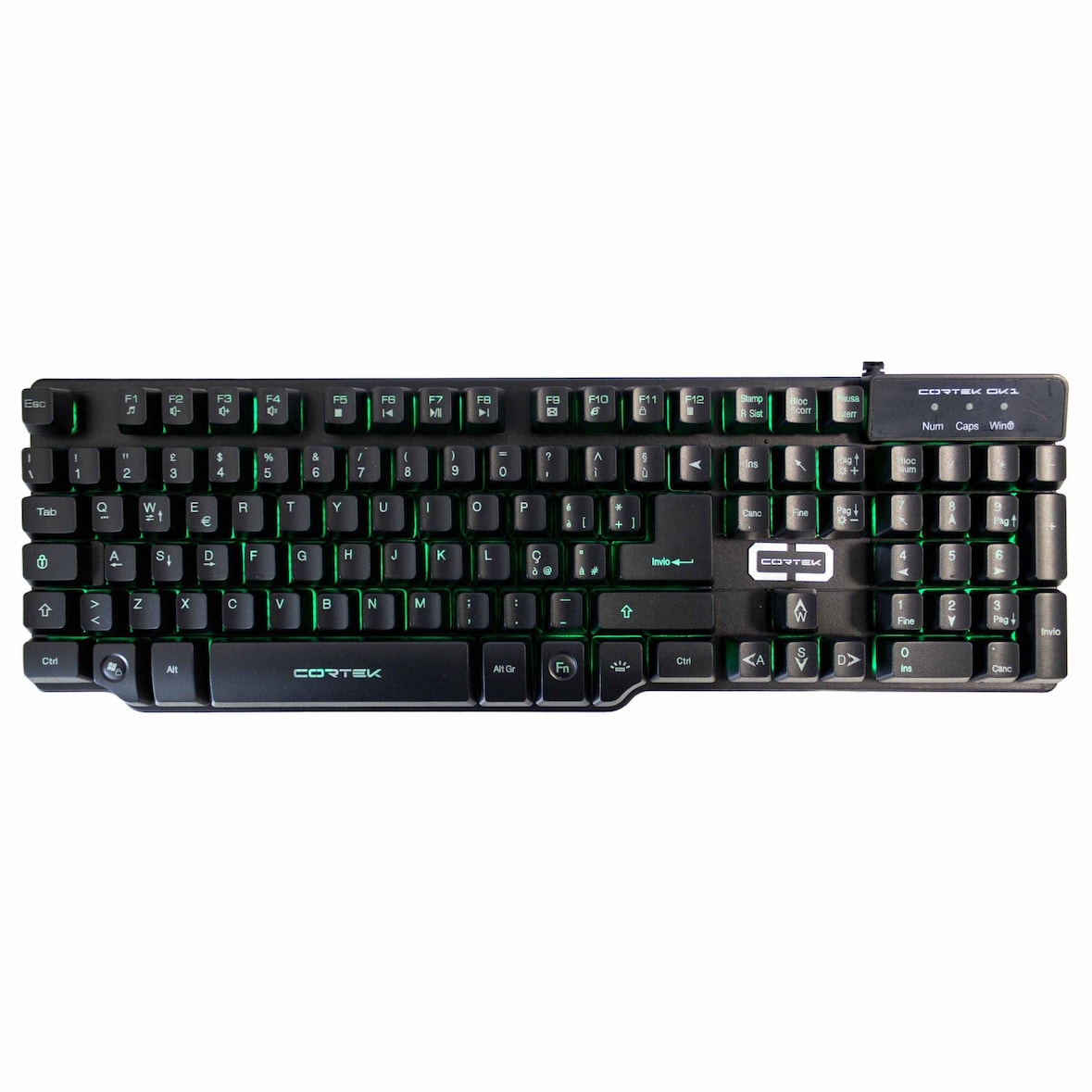 Tastiera Effetto Meccanica Da Gaming Rgb Colorata Gioco Usb Cablata Pc Computer