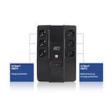 thumbnail of ACT AC2300 UPS Noodstroomvoorziening - 600VA - 6x CEE7/3 Port