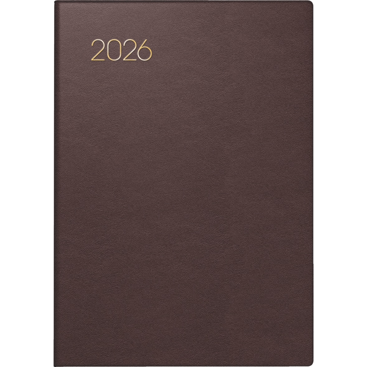 Taschenkalender 713 7,2x10,2cm 1 Woche/2 Seiten Leder bordeaux 2026.