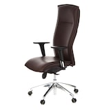 thumbnail of Bürostuhl / Chefsessel MURANO 20 Leder dunkelbraun hjh OFFICE