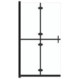 thumbnail of Helloshop26 - Faltbare Duschabtrennung Badewannentrennwand Badezimmeraccessoire Duschwand für den Wohnbereich ESG-Glas 90 x 190 cm 02_0002161