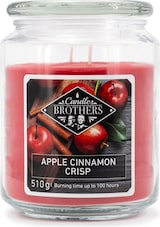 thumbnail of Duftkerze Candle Brothers Apple Cinnamon Crisp, Kerze im Glas, 2 Dochte, 510g, 100h Brenndauer, Raumduftkerze, rot