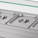 thumbnail of VERTES Calentador de comida, calentador de bufé, eléctrico, 1500 W(incluye 3 recipientes GN de 1/2 con tapa, 10 l, 30-85 °C)