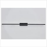 thumbnail of Applique murale LED 16 W 1600 lm, lumière chaude, noir mat, 80 cm, idéale pour tableaux et miroirs.