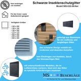 thumbnail of Schwarzes Lüftungsgitter 150x300mm Netz Insektenschutzgitter Zu- Abluftgitter