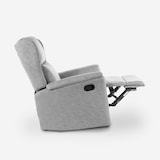 thumbnail of Poltrona relax reclinabile manuale con poggiapiedi in tessuto Hope - Grigio chiaro-SR111010FGC