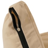 thumbnail of Bodensessel HWC-N45, Schlafsessel Klappsessel Funktionssessel, Schlaffunktion faltbar Stahlrahmen Samt ~ beige