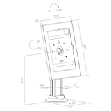 thumbnail of KIMEX - Soporte de mesa universal para tablets Apple y Samsung 10.9''-11'', Negro