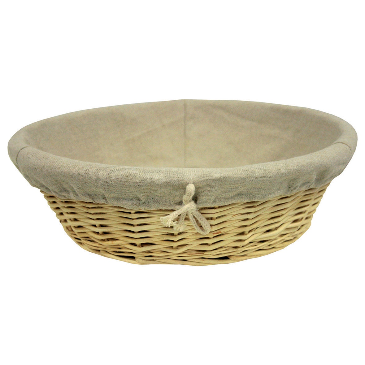 METRO PROFESSIONAL Corbeille à pain, saule/coton, Ø 37 x 10 cm, 3 unités, ronde, nature