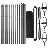 thumbnail of vidaXL Zaunpfosten Grau 25 x 0,8 m (12 x 12 mm Mesh) Stahl und PVC