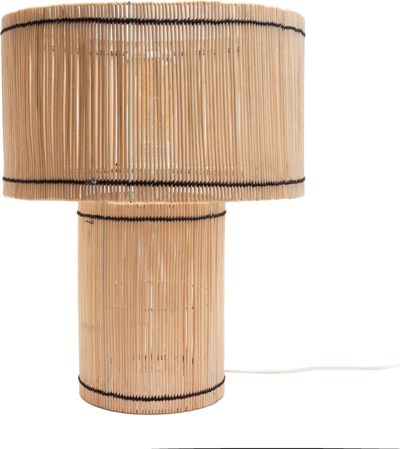 Lampe Dabali 41 cm -  Crème / Ivoire Rond Rotin Amadeus 16.00x33.00 cm