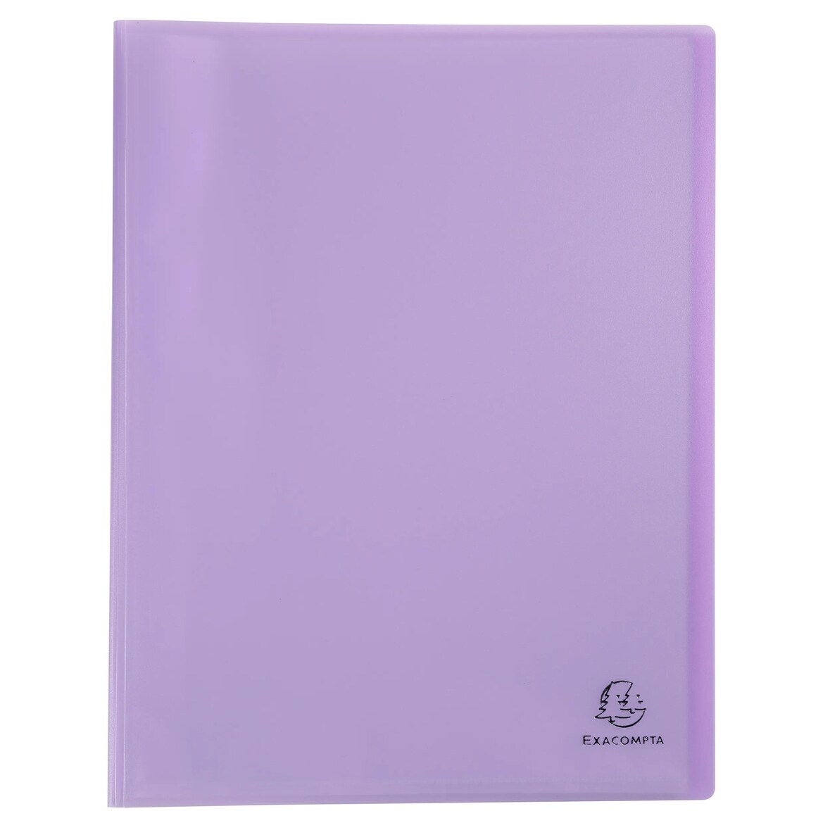 Exacompta 88375E 10x Sichtmappe A4 aus mittelstarkem PP, 30 Hüllen, Chromaline PastellMalve