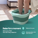 thumbnail of Dayshake Fußbad faltbar - Mintgrünes faltbares Fußbad - Fußbäder mit Massagepunkten