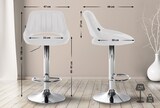 thumbnail of CHEFGASTRO 2er Set Barhocker NIAGARA Kunstleder Chrom HxBxT 85x47x48cm Kunstleder Weiß Barstuhl
