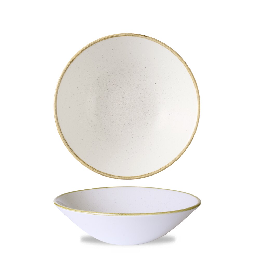 Churchill Stonecast Tiefe Coupe Schale 22,2 cm, Barley White