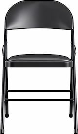 thumbnail of Silla Negra Plegable Premium Asiento y Respaldo Acolchado en Polipiel PU – Diseño Ergonómico y Cómodo (78x45x45 cm)