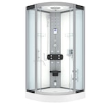 thumbnail of Dampfdusche Duschkabine Sauna Dusche D58-20T2 100x100 cm ohne 2K Scheiben Versiegelung