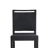 thumbnail of METRO PROFESSIONAL Stapelbare stoel met handvat Barbados, polyrattan, zwart