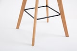 thumbnail of Barhocker GIKAR - Stoff Creme 48x56x112 cm | Barstuhl Mit Lehne Tresenhocker Tresenstuhl Kneipenhocker Kneipenstuhl