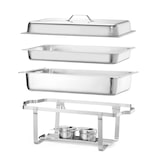 thumbnail of Juego de 2 Chafing Dish Hendi de acero inoxidable con GN1/1 de 9 litros