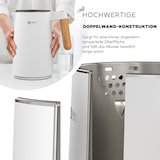 thumbnail of BALTER Edelstahl Wasserkocher WK-08 mit Temperatureinstellung, Doppelwand, BPA frei, leise & kabellos, Warmhaltefunktion, Temperaturanzeige, Weiß,