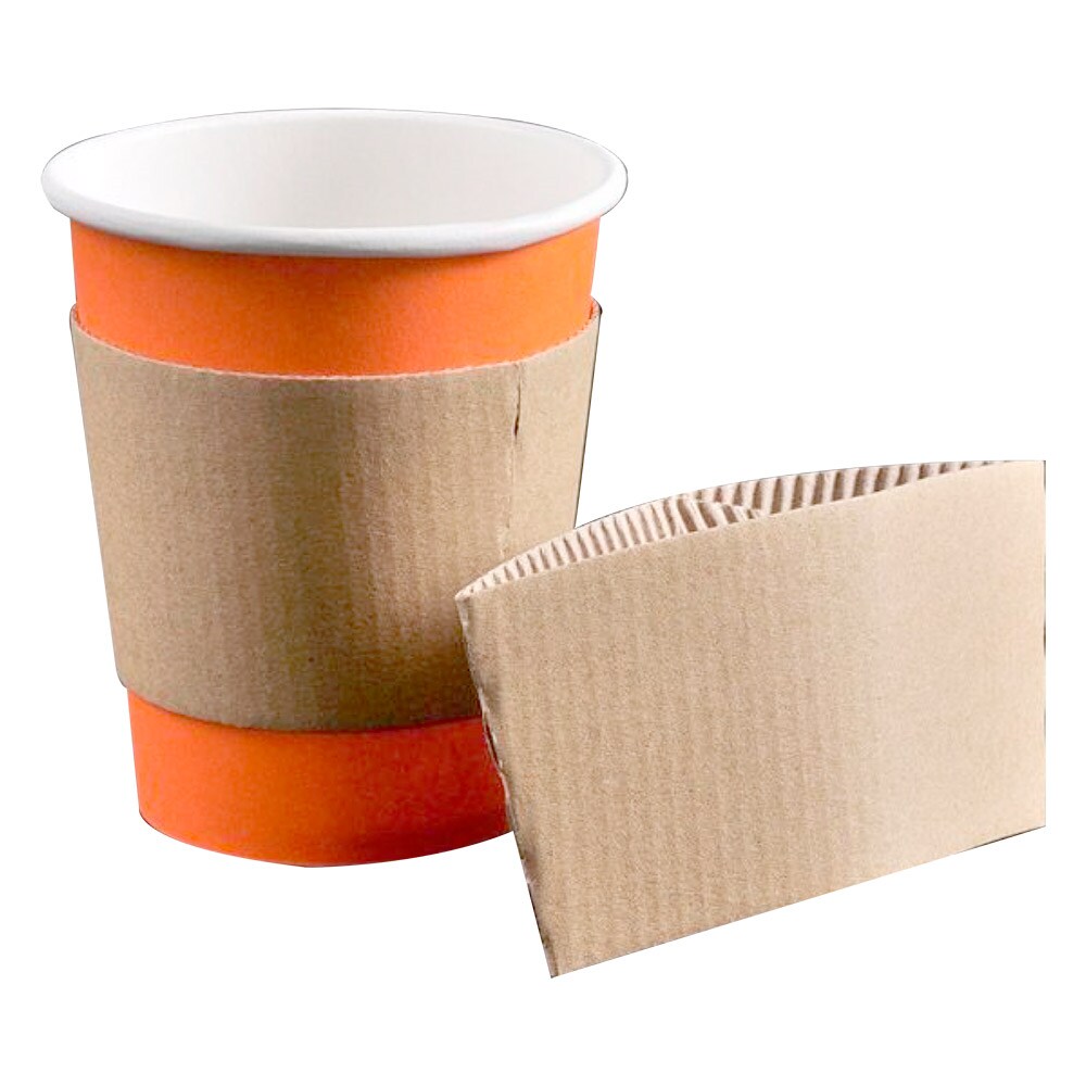 Coberturas Isolantes Para Vaso 240 Ml 170 + 90 G/M2 11,2/9,5X5 Cm Natural Cartão (1000 Unidades)