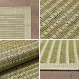 thumbnail of Carpetsale24 In- & Outdoor Teppich Wetterfest 120 x 170 cm Einfarbig Grün - Wasserfest,Flachgewebe, für Balkon, Garten, Terrasse, Küchenteppich