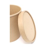 thumbnail of Deckel Double Disk für Pappbehälter Kraft 750 + 900 ml - Typ: Deckel  500 Stück