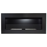 thumbnail of Chimenea de bioetanol Modelo Sunna Negro con cristal protector 90 cm