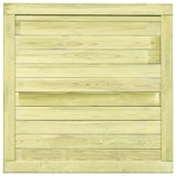 thumbnail of Puerta de valla de madera de pino impregnada 100x100 cm