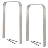 thumbnail of 2 x Fahrradanlehnbügel 117 x 80 cm Edelstahl 13 mm grau Fahrradständer Anlehnständer Parker Typ U