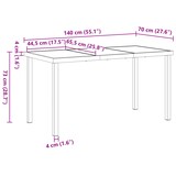 thumbnail of vidaXL 5-teiliges Gartentischset, Beige, aus Poly-Rattan