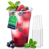 thumbnail of Inoverse 400 stk Trinkbecher, 500ml Plastikbecher, Transparent Einwegbecher 0,5l