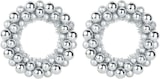 thumbnail of vidaXL Weihnachtsballkränze 2 pcs Silber 33 x 33 x 7 cm Polystyrol