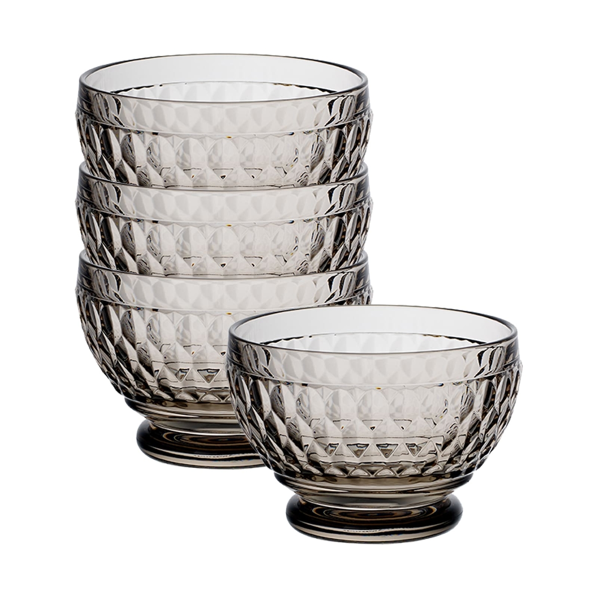 Villeroy & Boch Boston Coloured Dessertschale ø 11,7 cm 4er Set grau