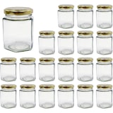 thumbnail of 20x Kleine Zeshoekige Honingpot met Deksel 180ml - Ideaal voor het Bewaren van Honing, Jam, Kruiden, Yoghurt