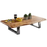 thumbnail of WOHNLING Couchtisch Akazie Wohnzimmertisch Holz Massiv Sofatisch Baumkante Flach