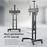 thumbnail of ONKRON Soporte TV con Ruedas y Regulación de Altura Motorizada para 50-86", hasta 90 kg, VESA máximo 800x500 mm, TS1881E-B Negro