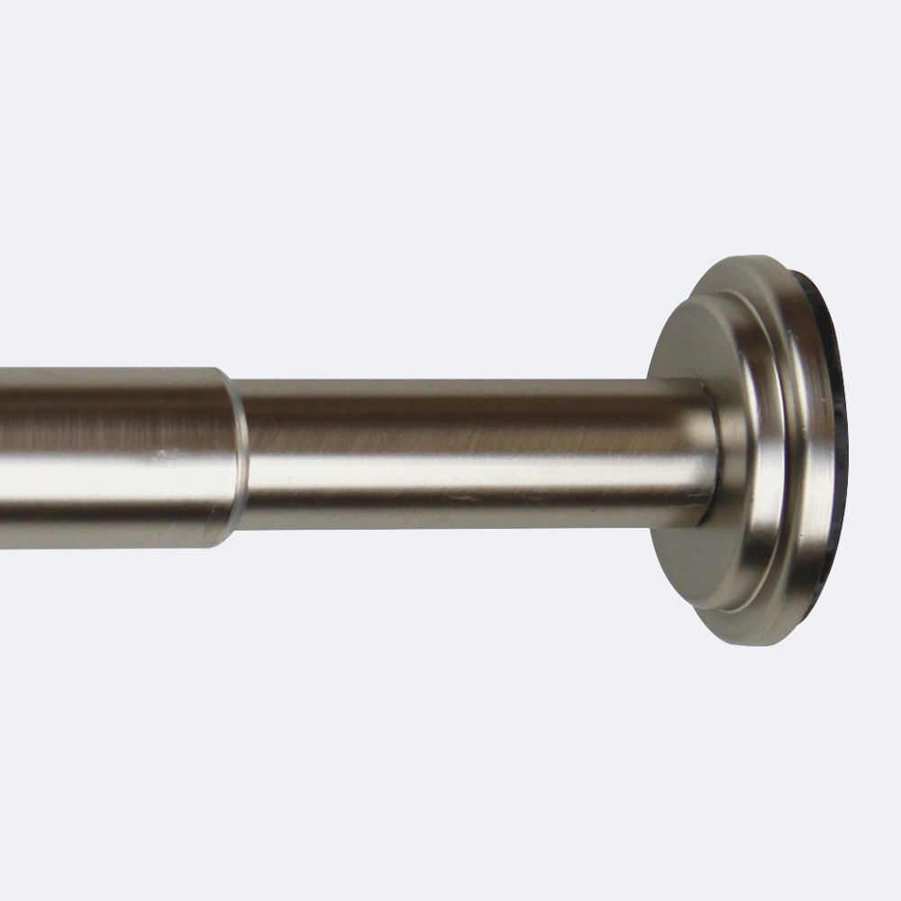 Kit tringle à rideaux extensible 60-90cm Entre-Mur Nickel Mat - Boulet