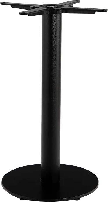 Bison Tischgestell F-04000, in schwarz, Ø 40 cm flach