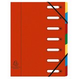 thumbnail of Exacompta 55075E 8x Ordnungsmappe HARMONIKA mit ausgestanzten Fenstern und Gummizug, aus Colorspan-Karton, 7 Fächer, für DIN A4 - Rot