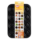 thumbnail of Dr. Oetker Tradition Molde Repostería, 12 Cavidades con Saliente Central para Hacer Donuts, Rosquillas Y Bagels, Acero con Revestimiento